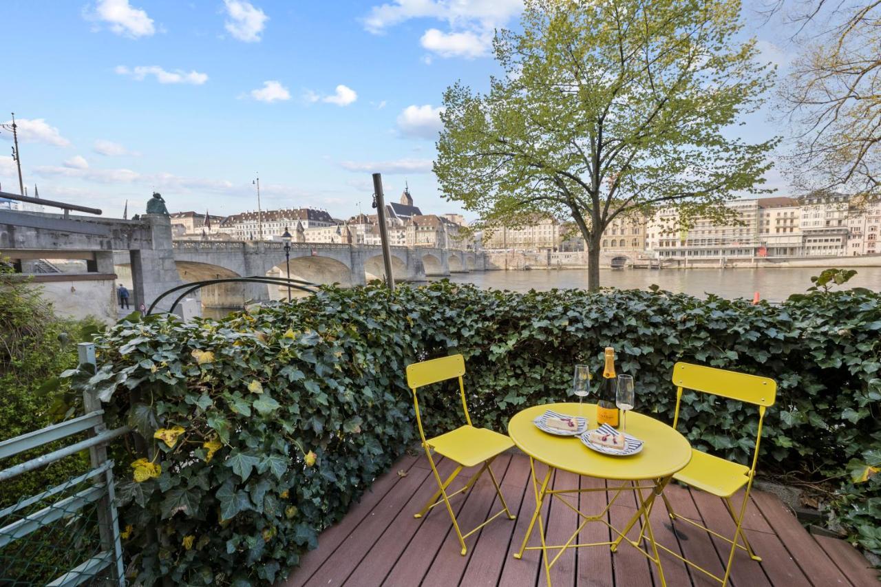 True Basel - Zentral I Terrasse Mit Rheinblick Lejlighed Eksteriør billede